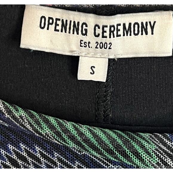 Opening Ceremony Multicolor Abstract Swirl Sleeveless Ruched Dress Size S - Picture 3 of 10